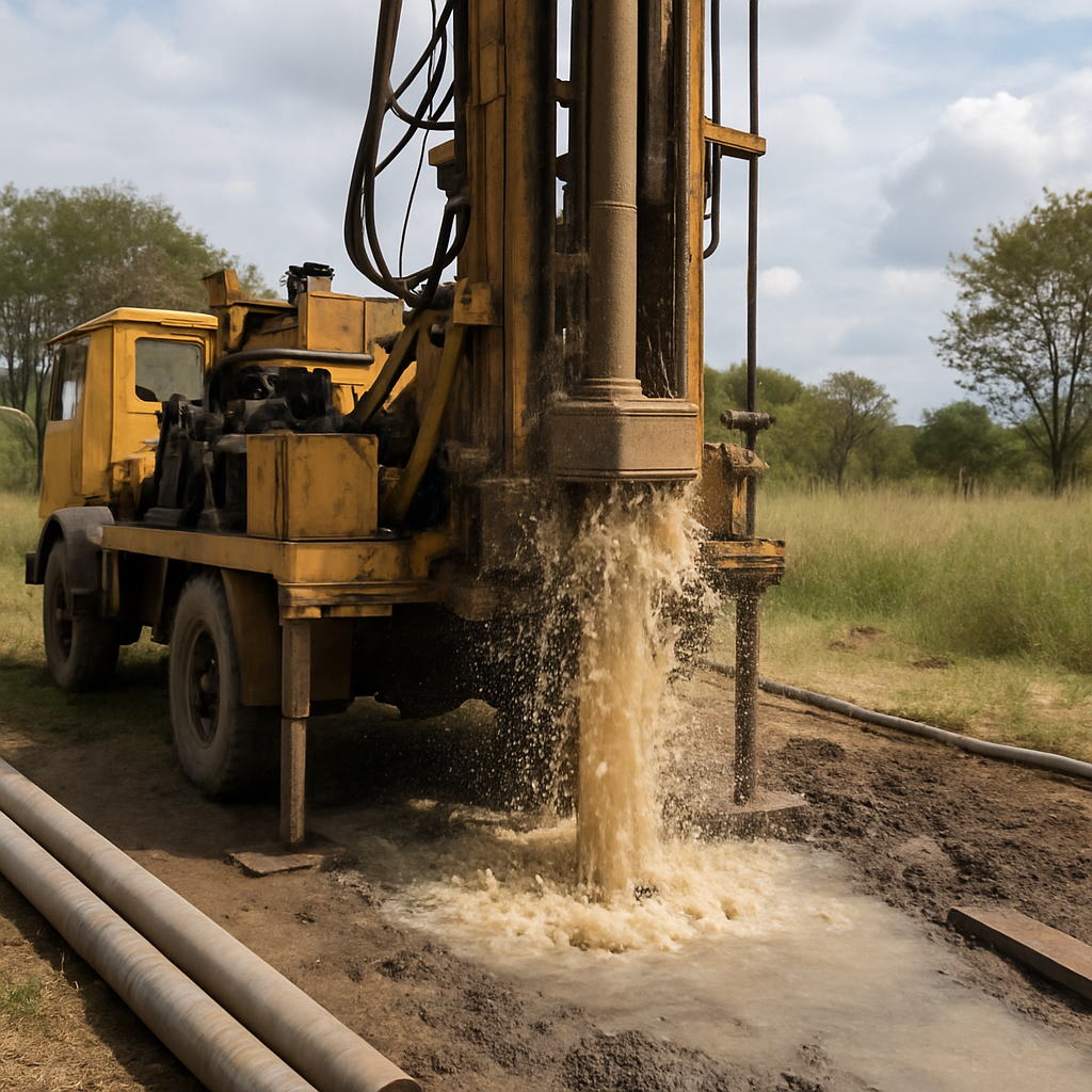 Equipo para perforar pozos de agua
