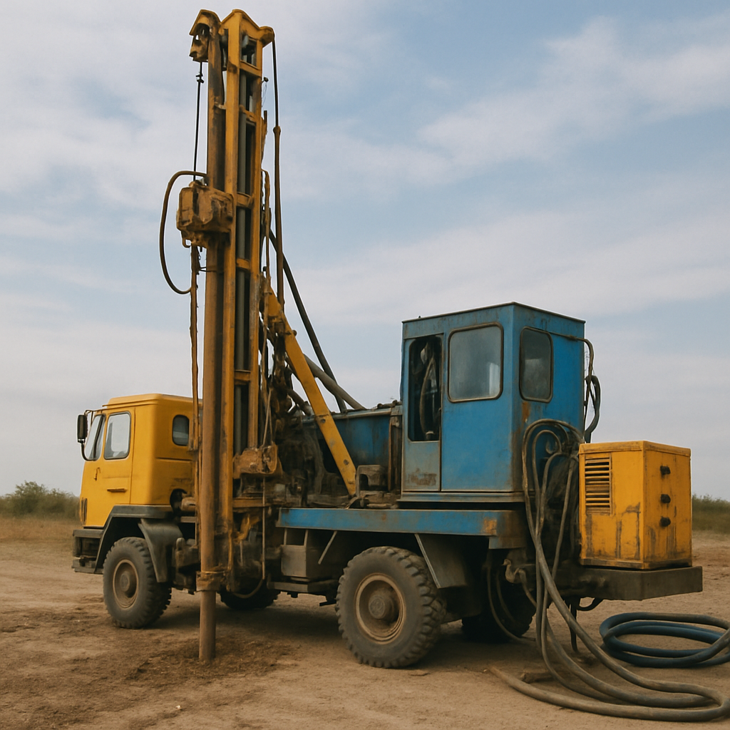 Equipo perforador de pozos de agua